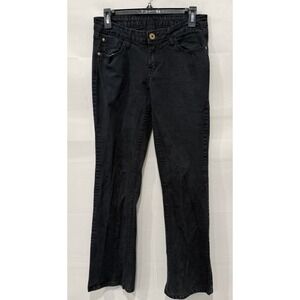 South Pole Jeans Women's 9 Black Denim Low Rise Bootcut